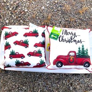 NEW Christmas Tree Truck Pillows